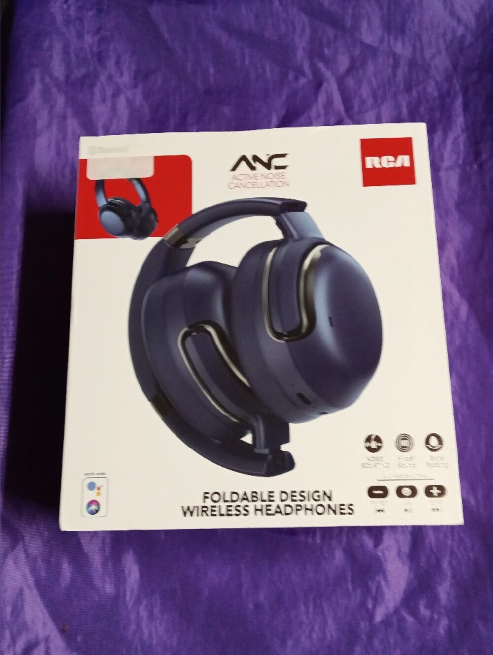 never opened RCA noise isolating folding headphones